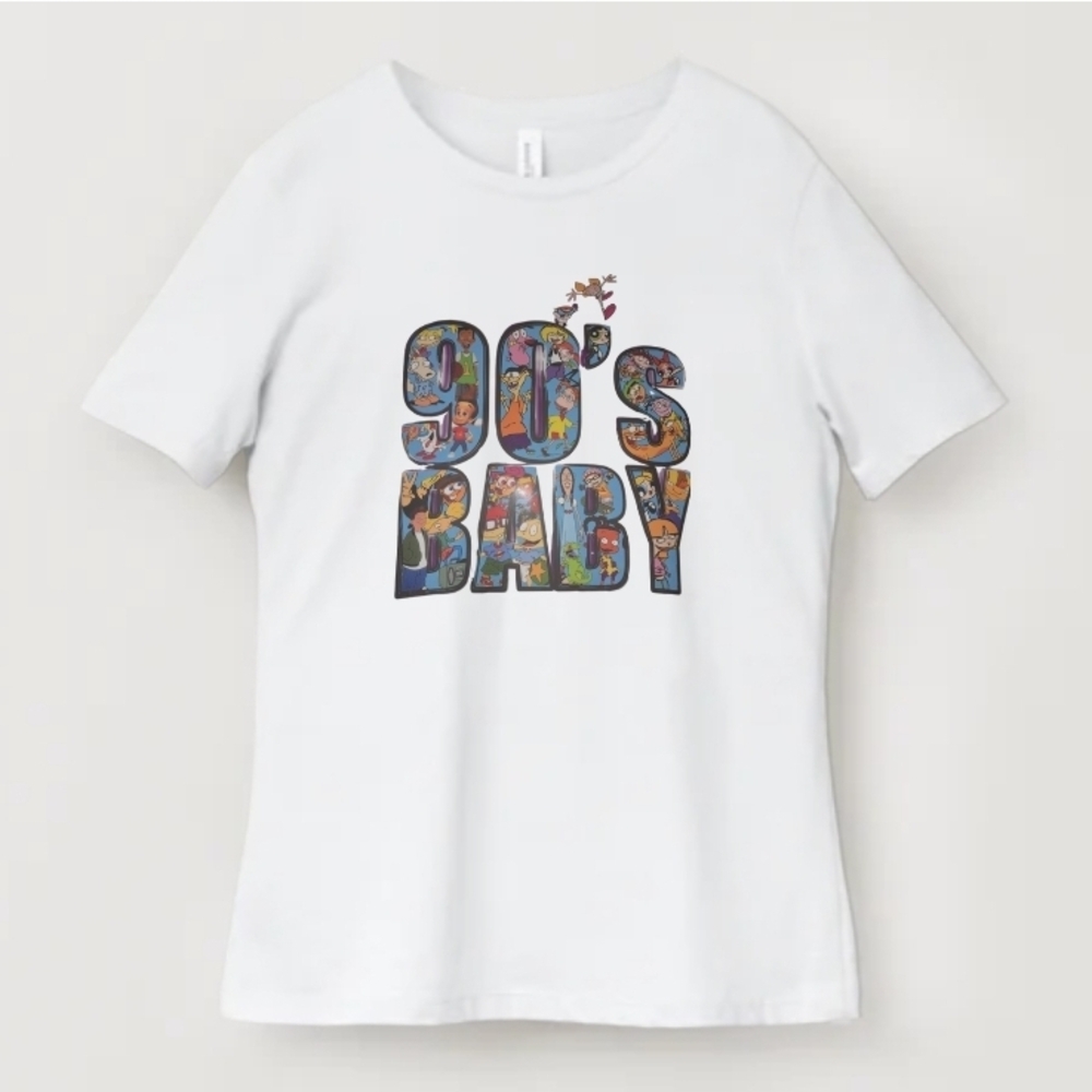 White Graphic Adult T-Shirt